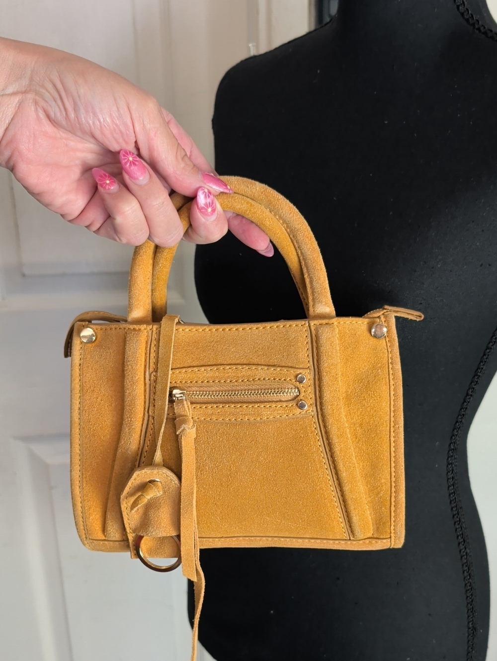 H&M Mustard Yellow Handbag Mini Tote